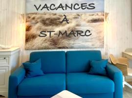 Appartement t2 , bord de mer, accès direct plage, помешкання для відпустки у місті Сен-Назер