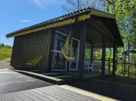 VIP Yellow dream house Sodyba Geras, location près de la plage à Anykščiai