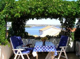 Charming dalmatian apartment with panoramic view, Ferienwohnung in Tkon