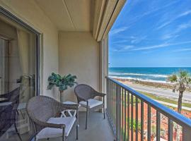 Oceanfront Ormond Beach Getaway with Balcony!, hotel with parking in Ormond Beach