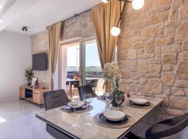 TEONA Luxury Apartment with jacuzzi and terrace sea view, hotel v Sali