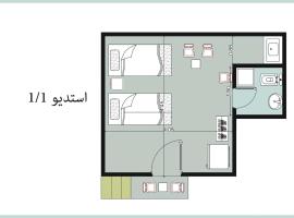 1CH1 studio 2beds ground floor sea view 114 green beach, apartman El Alameinben