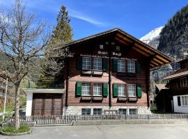 Familienferien im Chalet Bärgli Kandersteg、カンデルシュテークのシャレー