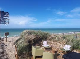 sangatte " Les Terrasses" maison front de mer Les pieds dans l'eau pleine de charme Cap Blanc Nez Côte d'Opale, semesterhus i Sangatte