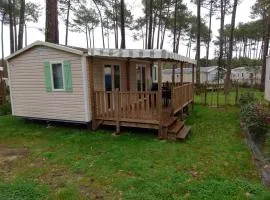 Bungalow de 2 chambres avec piscine partagee jardin amenage et wifi a Saint Julien en Born a 5 km de la plage