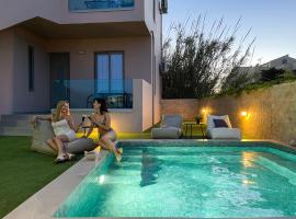 Aegean Breeze Luxury Apartments next to the sea, hotel di Máleme