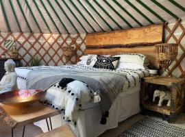 Luxury Yurt with Hot Tub, hotel in Chwilog