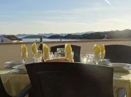 Ilsad apartments, Apartment with pool 80 meters from se, Sea view from balcony