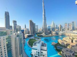 Durrani Homes - Luxury living besides Panoramic Fountain and Burj khalifa view- Burj Khalifa Fireworks, hotel di lusso a Dubai