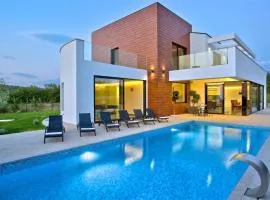 Holiday house in Višnjan with sea view, terrace, air conditioning, Wi-Fi (4840-1)