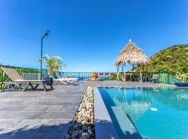 Villa d'une chambre avec vue sur la mer piscine partagee et spa a Deshaies a 6 km de la plage