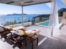 Luxury Villa Malena with private heated pool and amazing sea view in Dubrovnik - Orasac, Ferienhaus in Zaton