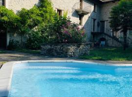 Mulino Gorretta Langhe House with swimming pool, hotell med parkering i Torre Bormida