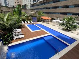 Flat Capitania Varam, hotel v blízkosti zaujímavosti Guaruja Bus Station (Guarujá)