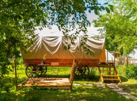 Dragonfly Gardens - The Wagons, luxury tent in Braşov