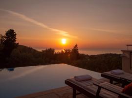 Villa Belvedere Rosa, beach rental in Tsoukaladhes