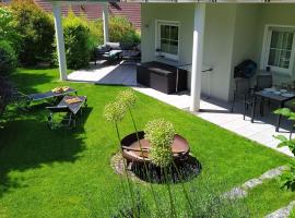 Entspannen im Grünen, Ferienwohnung mit eigenem Garten, hotel barato en Keilberg