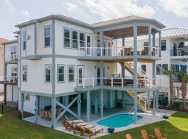 Duneside Rendezvous Luxury Tidal Creek View Home with Private Pool and Pool heating option, hotel in Ocean Isle Beach