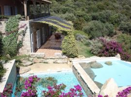 Villas Valinco Capicciolo vue-proche mer-piscines, hotel in Olmeto