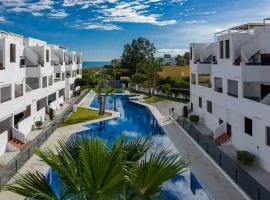 Apartamentos Paraíso Vera Playa, Ático Alborada con solárium grande privado, a pie de playa, WIFI