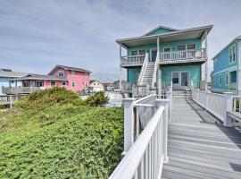 Large-Group Getaway - Beachfront Home with Pool!, hotel in Holden Beach