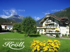 Ferienwohnungen Kröll - Appartements Viktoria und Landhaus Maria, hotel in Mayrhofen
