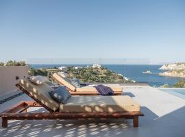 Luxurious new villa Kokomo Gaia w/ Private Pool, 400m to beach, beach hotel in Lygaria