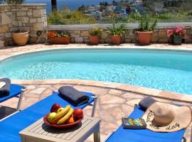 Loggos Seaview Cottage with Pool by Konnect, hotel in Longos