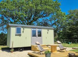 Tolverne Luxury Shepherd's Hut, cabaña o casa de campo en Holsworthy