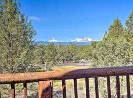 Cascade Mtn Views! Pet-Friendly Bend Log Cabin