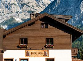 Haus Tirol Ehrwald – obiekty na wynajem sezonowy w mieście Ehrwald