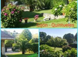 El Rincón de Luna Quintueles-Gijon、Quintuelesのキッチン付きホテル