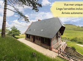 La Muche - Maison vue Mer à 10mn d'Etretat、Saint-Jouin-Brunevalの別荘