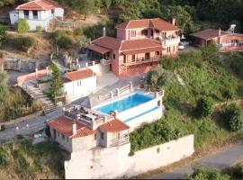 ZenTerra Country house with prive swimming pool and view, hotel económico em Matésion