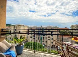 appartamento di fronte alla pista ciclabile con 2 camere da letto e wifi