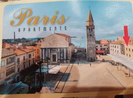 Apartments Paris, hotel familiar en Umag