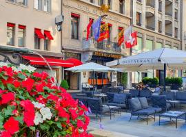 Hôtel de la Cigogne, hotel en Cité, Ginebra