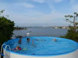 Studio Apartment in Nin with Sea View, Terrace, Air Conditioning, Wi-Fi (4868-1)