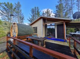 Cabaña Refugio Sauna Spa El Arrayan Casablanca Valdivia、バルディビアのホテル