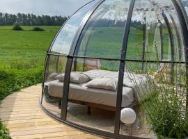 Au Clair de ma Bulle, glamping site in Marche-en-Famenne