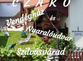 Czakó Vendégház és Nyaralóudvar, гостевой дом в городе Сильвашварад