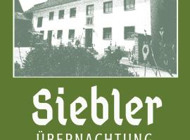 Siebler Übernachtungen am Bauernhof, lavprishotell i Wolnzach