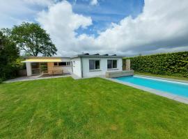 vakantiewoning met permanent verwarmd zwembad en sauna