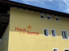Pension Haus in der Sonne, гостьовий будинок у місті Фібербрунн