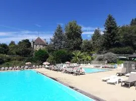 Chalet-dordogne B10 camping Château Le Verdoyer - Champs Romain, Dordogne