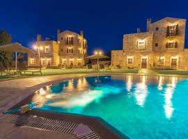 Arodamos Villa with a pool, children's games, and BBQ, perfect for 23 people!、Skouloúfiaのホテル