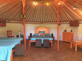 La Dorépontaise YOURTE MONGOLE, luxury tent in Pondaurat
