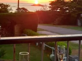 Sunset View over beach at Sables d'Or