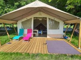 TENTE LODGE la Plage AUTET, camping en Autet