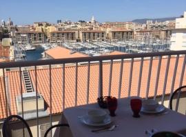 Suite privée du balcon du vieux port Marseille, hotell i nærheten av Den gamle havnen i Marseille i Marseille